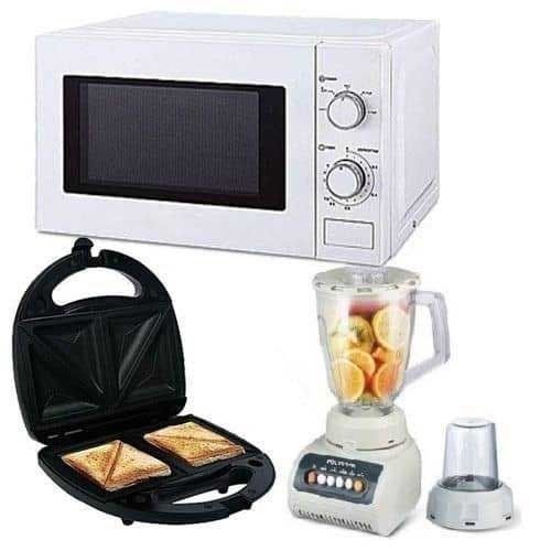 (Microwave, Toaster & Blender Bundle)