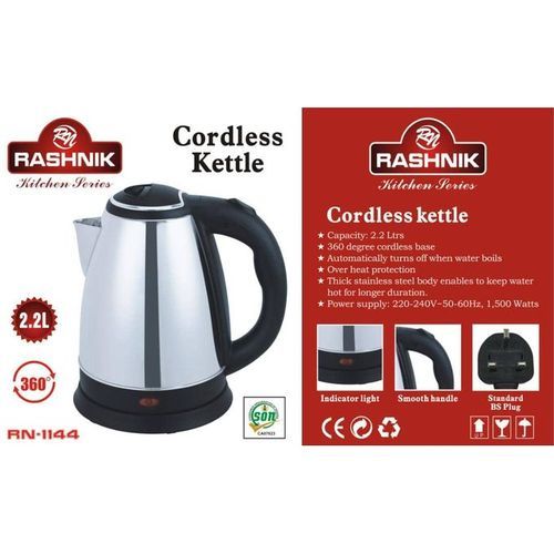 Rashnik 2.2L Electric Cordless Kettle - Image 2