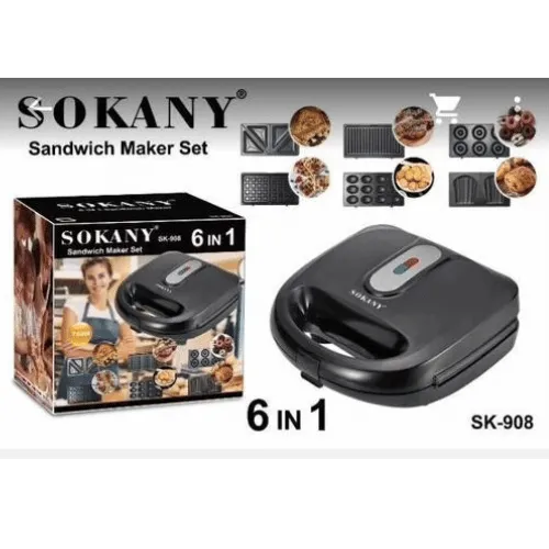 Sokany 6 in 1 Waffle Maker