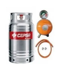 Cepsa Gas Cylinder 12.5kg With Meter Regulator, Hose & Clips for every home