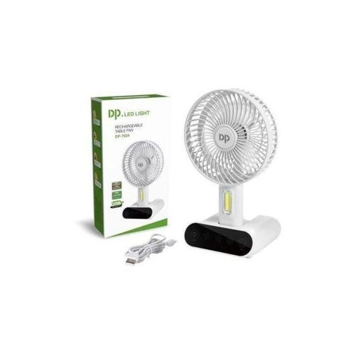 DP Rechargeable LED Light Mini Fan