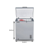 Skyrun 145 Litres Chest Freezer for preserving foods at home