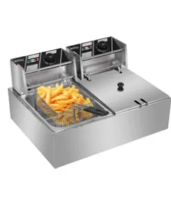 Alternative view of Commercial Double Tank Electric Deep Fryer