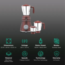 Alternative view of Bajaj Ivora Mixer Grinder 800W