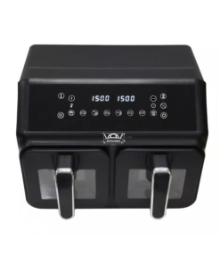 VOV Kitchen 10L Double Compartment Digital Air Fryer for crispy fries