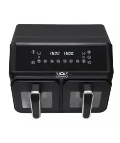 VOV Kitchen 10L Double Compartment Digital Air Fryer for crispy fries
