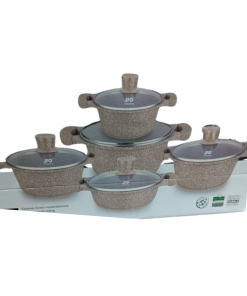 JIO 10 Pcs Cookware Granite Set