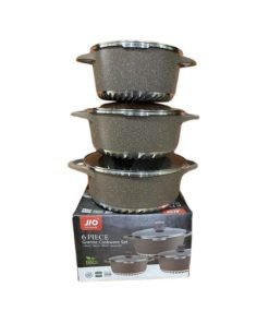 Alternative view of JIO 6 Piece Granite Cookware Set