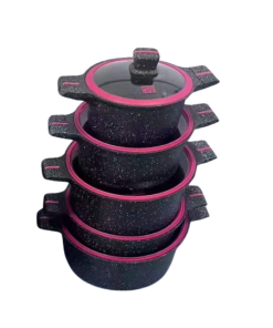 UGC LIFE 10 Pcs Cookware Granite Set for healthy cooking