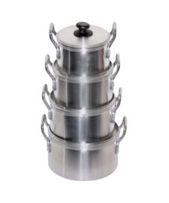Kitchen Plus 4pcs Aluminium Stock Pot Set