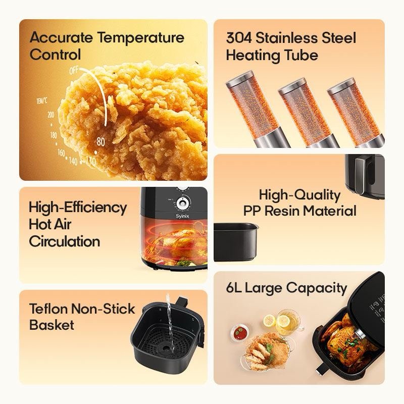 Syinix 6L Air Fryer - Image 4