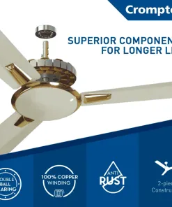 Alternative view of Crompton Aura Ceiling Fan