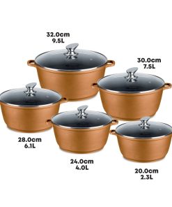 Nea Stockpot Set 5pc Cuprum Copper