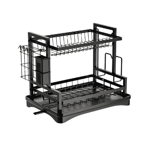 Multifunctional 2-Tier Dish Drying Rack