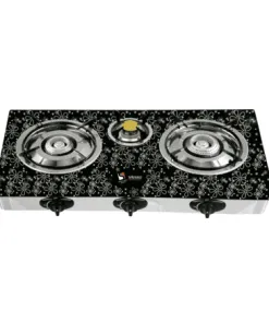 Saisho 3 Burner Glass Gas Stove