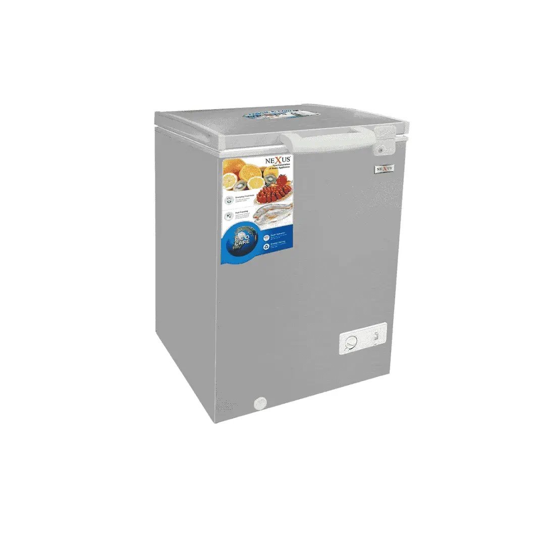 Nexus 150L Chest Freezer in silver color