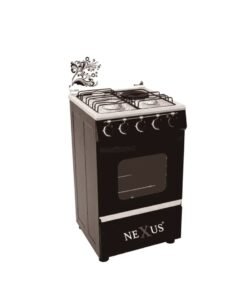 Nexus 3+1 Gas Cooker in a black color