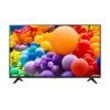 LG 50 Inch 4K UHD Smart TV placed on a white background