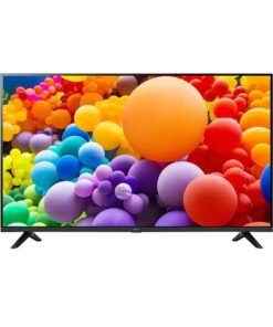 LG 50 Inch 4K UHD Smart TV placed on a white background