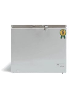 Scanfrost 250L Inverter Chest Freezer front view on a white background.