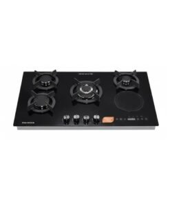 Polystar 4 Burner Gas Cooker + 1 Hotplate (Glass Top)