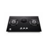 GS 3 Burner Gas + 1 Hotplate Glass Inbuilt Cooker in a white background