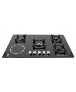 GS 4 Burner + 1 Hotplate Inbuilt Glass Gas Cooker