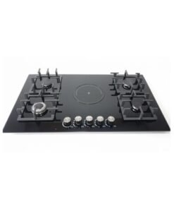 GS 4 Burner + 1 Hotplate Inbuilt Glass Gas Cooker