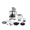 Century 11 in 1 Food Processor placed on a white back with all its accessories