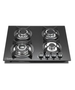 QASA 4-Burner Glass Top Gas Cooker QGC-4BG