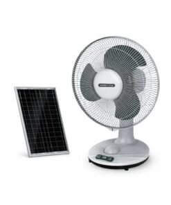 Crown Star 12" Rechargeable Solar Table/Wall Fan