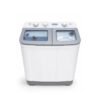 Crown Star 7KG Twin Tub Washing Machine in white color.