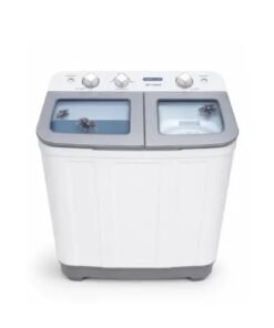 Crown Star 7KG Twin Tub Washing Machine in white color.