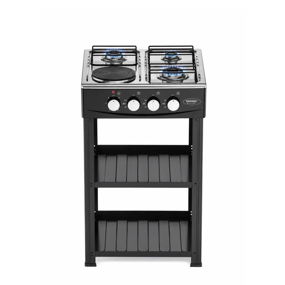 Eurosonic 3+1 Standing Gas Cooker with Hotplate (No Oven) – ES 3880