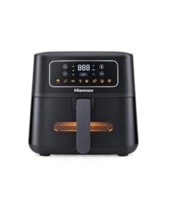 Hisense 5.7L Air Fryer in blck color with a see through window